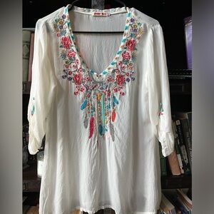 Johnny Was Tunic XS — like new